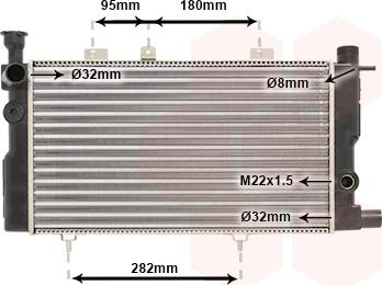 TQ TQ-40002095 - Радиатор, охлаждение двигателя autospares.lv