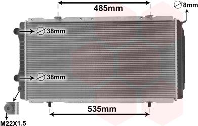 TQ TQ-40002146 - Радиатор, охлаждение двигателя autospares.lv