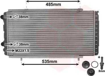 TQ TQ-40002150 - Радиатор, охлаждение двигателя autospares.lv