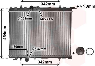 TQ TQ-40002189 - Радиатор, охлаждение двигателя autospares.lv