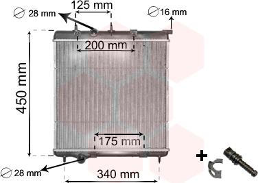 TQ TQ-40002298 - Радиатор, охлаждение двигателя autospares.lv