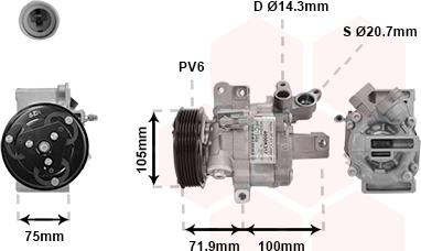 TQ TQ-4000K317 - Компрессор кондиционера autospares.lv