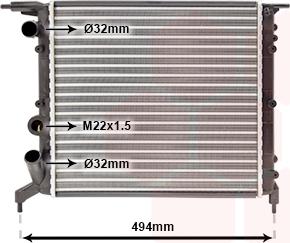 TQ TQ-43002042 - Радиатор, охлаждение двигателя autospares.lv