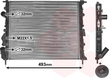 TQ TQ-43002197 - Радиатор, охлаждение двигателя autospares.lv