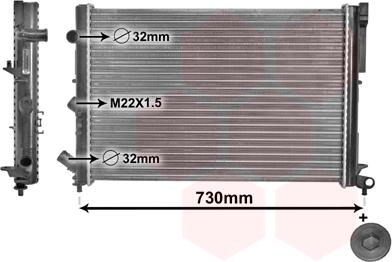 TQ TQ-43002165 - Радиатор, охлаждение двигателя autospares.lv