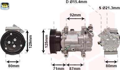 TQ TQ-4300K401 - Компрессор кондиционера autospares.lv