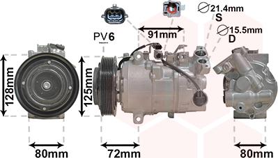 TQ TQ-4300K628 - Компрессор кондиционера autospares.lv