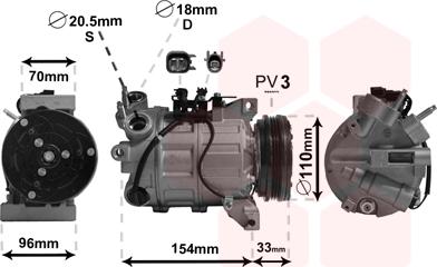 TQ TQ-5900K183 - Компрессор кондиционера autospares.lv