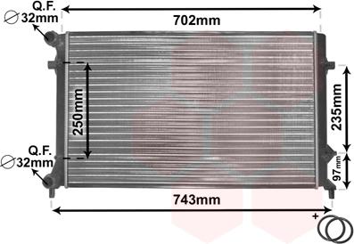 TQ TQ-58002204 - Радиатор, охлаждение двигателя autospares.lv