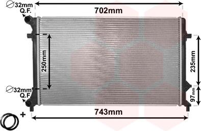 TQ TQ-58002205 - Радиатор, охлаждение двигателя autospares.lv