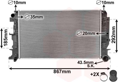 TQ TQ-58002271 - Радиатор, охлаждение двигателя autospares.lv