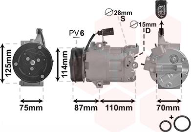 TQ TQ-5801K705 - Компрессор кондиционера autospares.lv