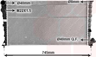 TQ TQ-09002142 - Радиатор, охлаждение двигателя autospares.lv