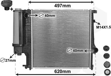 TQ TQ-06002124 - Радиатор, охлаждение двигателя autospares.lv