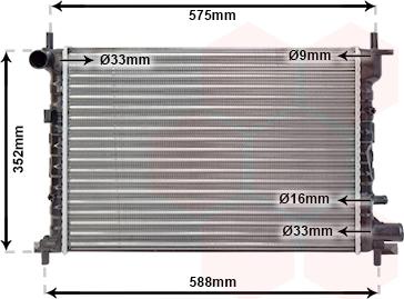 TQ TQ-18002219 - Радиатор, охлаждение двигателя autospares.lv