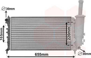 TQ TQ-17002999 - Радиатор, охлаждение двигателя autospares.lv