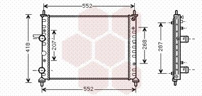 TQ TQ-17002249 - Радиатор, охлаждение двигателя autospares.lv