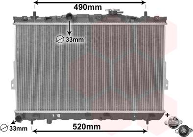 TQ TQ-82002104 - Радиатор, охлаждение двигателя autospares.lv