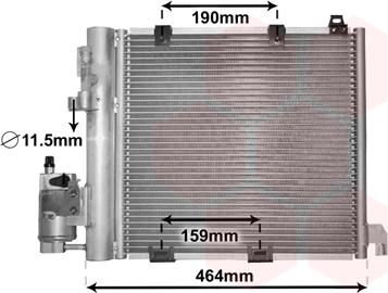 TQ TQ-37005250 - Конденсатор кондиционера autospares.lv