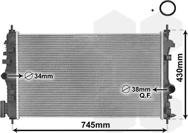 TQ TQ-37002474 - Радиатор, охлаждение двигателя autospares.lv