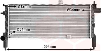 TQ TQ-37002074 - Радиатор, охлаждение двигателя autospares.lv