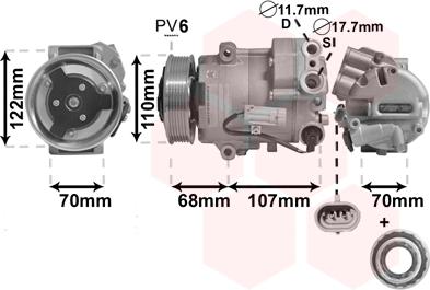 TQ TQ-3700K594 - Компрессор кондиционера autospares.lv