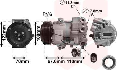 TQ TQ-3700K605 - Компрессор кондиционера autospares.lv