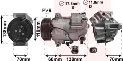 TQ TQ-3700K607 - Компрессор кондиционера autospares.lv