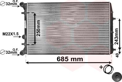 TQ TQ-76002010 - Радиатор, охлаждение двигателя autospares.lv