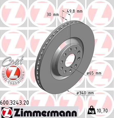 TQ TQ-BD1183 - Тормозной диск autospares.lv