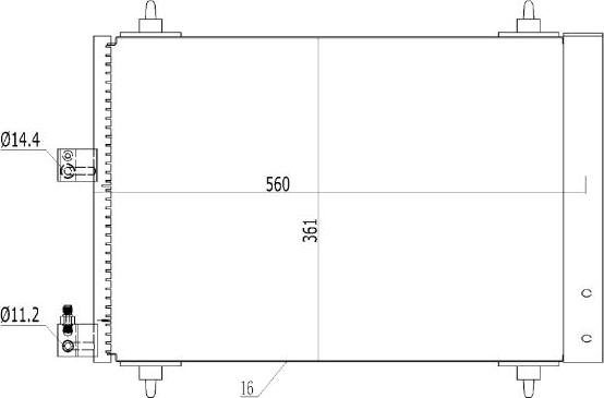 TQ TQ-HL-427 - Конденсатор кондиционера autospares.lv