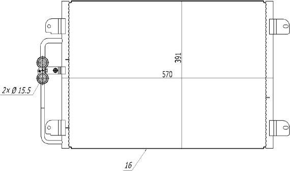 TQ TQ-HL-350 - Конденсатор кондиционера autospares.lv