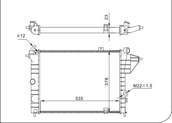 TQ TQ-YMLR063 - Радиатор, охлаждение двигателя autospares.lv