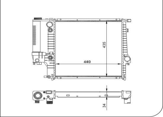 TQ TQ-YMLR234 - Радиатор, охлаждение двигателя autospares.lv