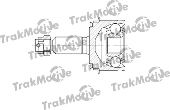 TrakMotive 40-0592 - Шарнирный комплект, ШРУС, приводной вал autospares.lv