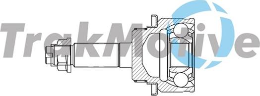 TrakMotive 40-0805 - Шарнирный комплект, ШРУС, приводной вал autospares.lv