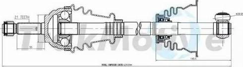 TrakMotive 30-0738 - Приводной вал autospares.lv