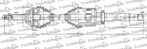 TrakMotive 30-1144 - Приводной вал autospares.lv