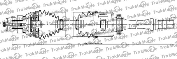 TrakMotive 30-1141 - Приводной вал autospares.lv