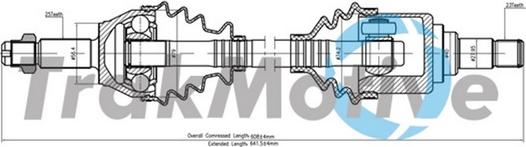 TrakMotive 30-1736 - Приводной вал autospares.lv