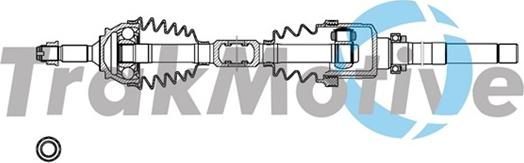 TrakMotive 30-1724 - Приводной вал autospares.lv