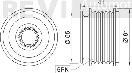 Trevi Automotive AP1004 - Шкив генератора, муфта autospares.lv