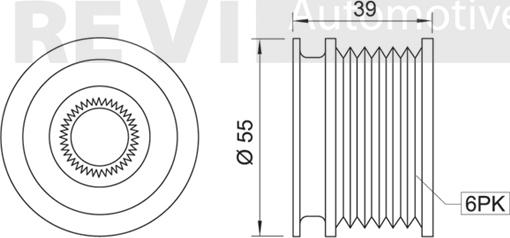 Trevi Automotive AP1002 - Шкив генератора, муфта autospares.lv