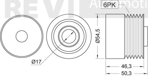 Trevi Automotive AP1039 - Шкив генератора, муфта autospares.lv