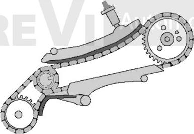 Trevi Automotive KC1002 - Комплект цепи привода распредвала autospares.lv