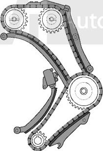 Trevi Automotive KC1034 - Комплект цепи привода распредвала autospares.lv