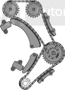 Trevi Automotive KC1038 - Комплект цепи привода распредвала autospares.lv