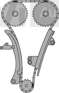 Trevi Automotive KC1025 - Комплект цепи привода распредвала autospares.lv