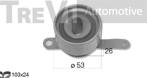 Trevi Automotive KD1482 - Комплект зубчатого ремня ГРМ autospares.lv