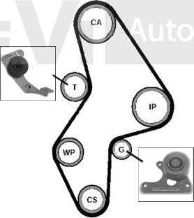 Trevi Automotive KD1003 - Комплект зубчатого ремня ГРМ autospares.lv